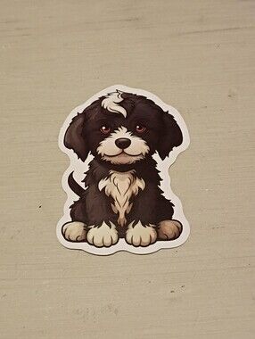 10/$10 Stickers Decal - Bernedoodle Puppy Kawaii Animal Sticker - New